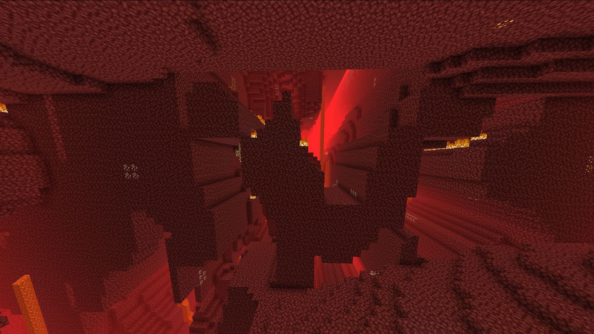 Far Lands in the Nether in the Farlands Reborn mod (Image via AdyTech99/Modrinth)