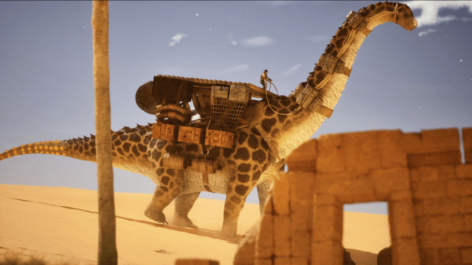 Players can tame a Diamantinasaurus by feeding it Veggie Cakes (Image via Studio Wildcard)