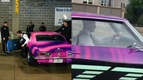 Fact Check: Did Luka Doncic get stuck in traffic in his Jordan brand wrapped Camaro?