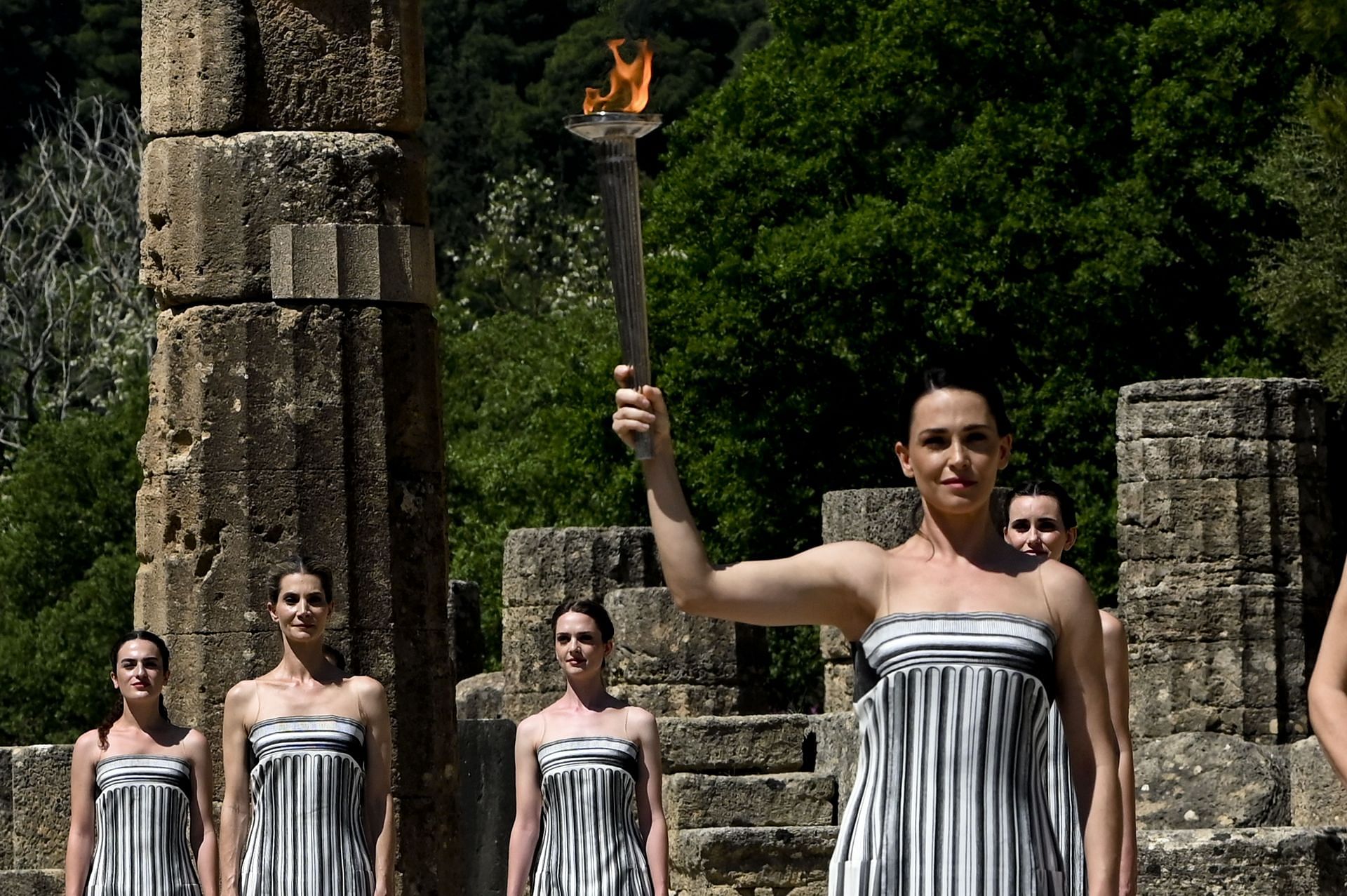 Rehearsal of Lighting Ceremony Of The Olympic Flame