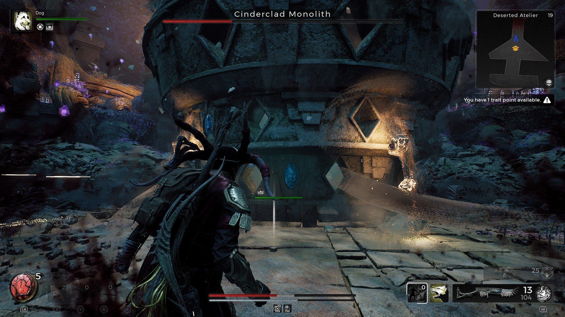 How to defeat the Cinderclad Monolith in Remnant 2 The Forgotten Kingdom DLC (Image via Gunfire Games)