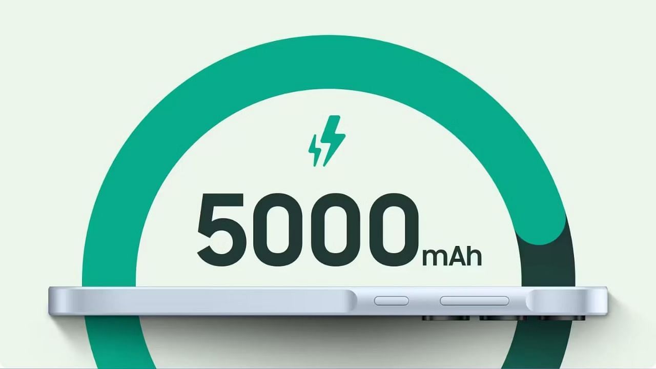The Samsung Galaxy A55 is powered by a 5,000mAh battery. (Image via Samsung)