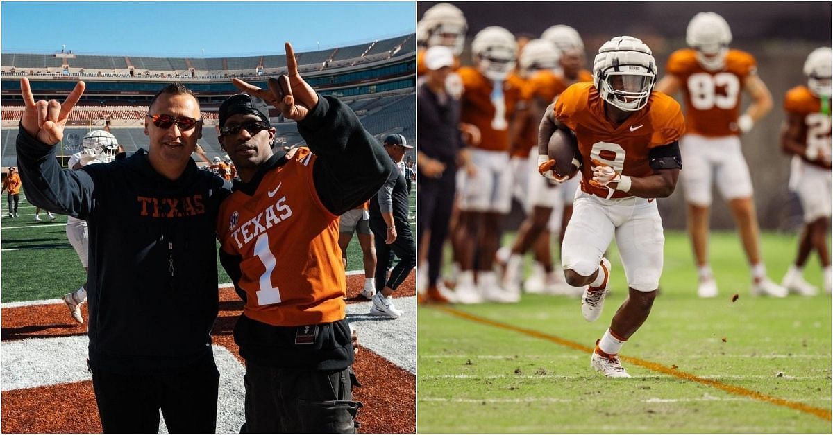 Travis Scott practicing with the Texas Longhorns 