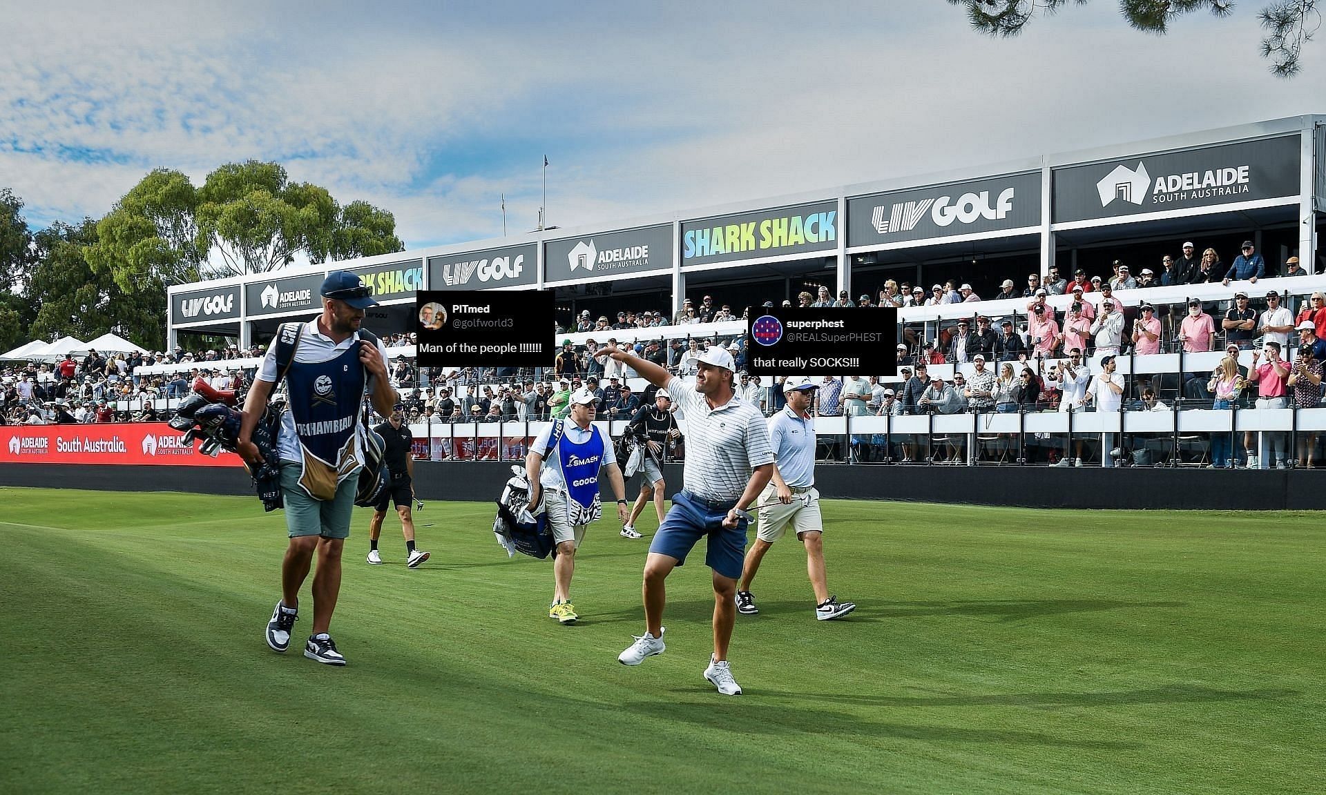 Bryson DeChambeau during the LIV Golf Adelaide, Day 2