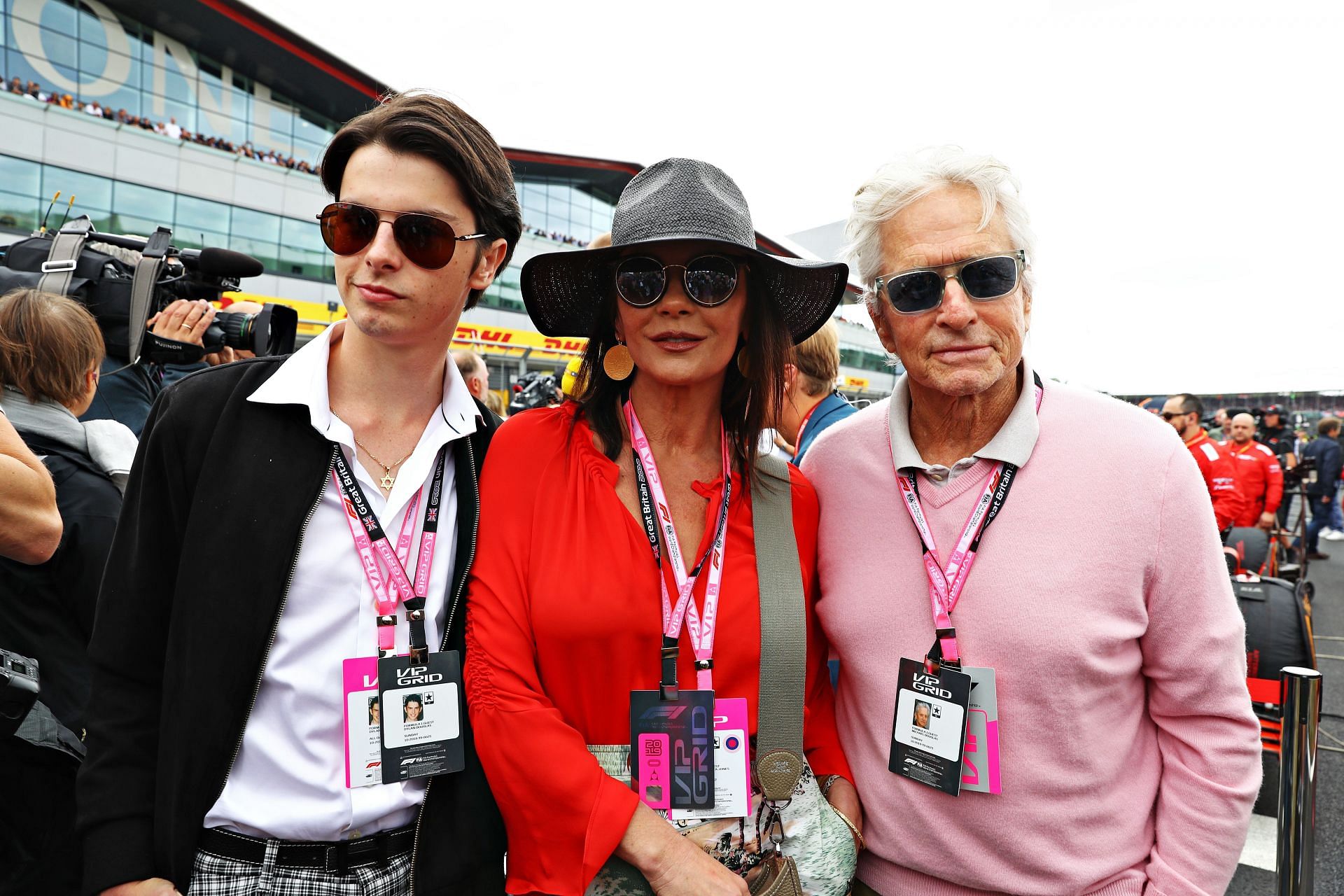 Michael and his family at F1 Grand Prix of Great Britain. (Photo by Mark Thompson/Getty Images)