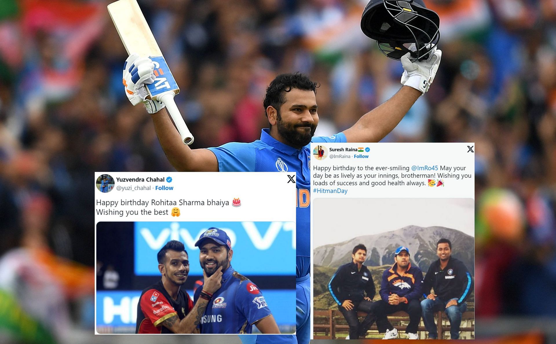 Rohit Sharma received wishes on his 37th Birthday. 
