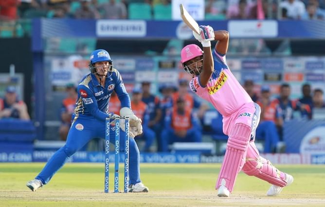 What happened the last time RR played MI at the Sawai Mansingh Stadium in Jaipur?