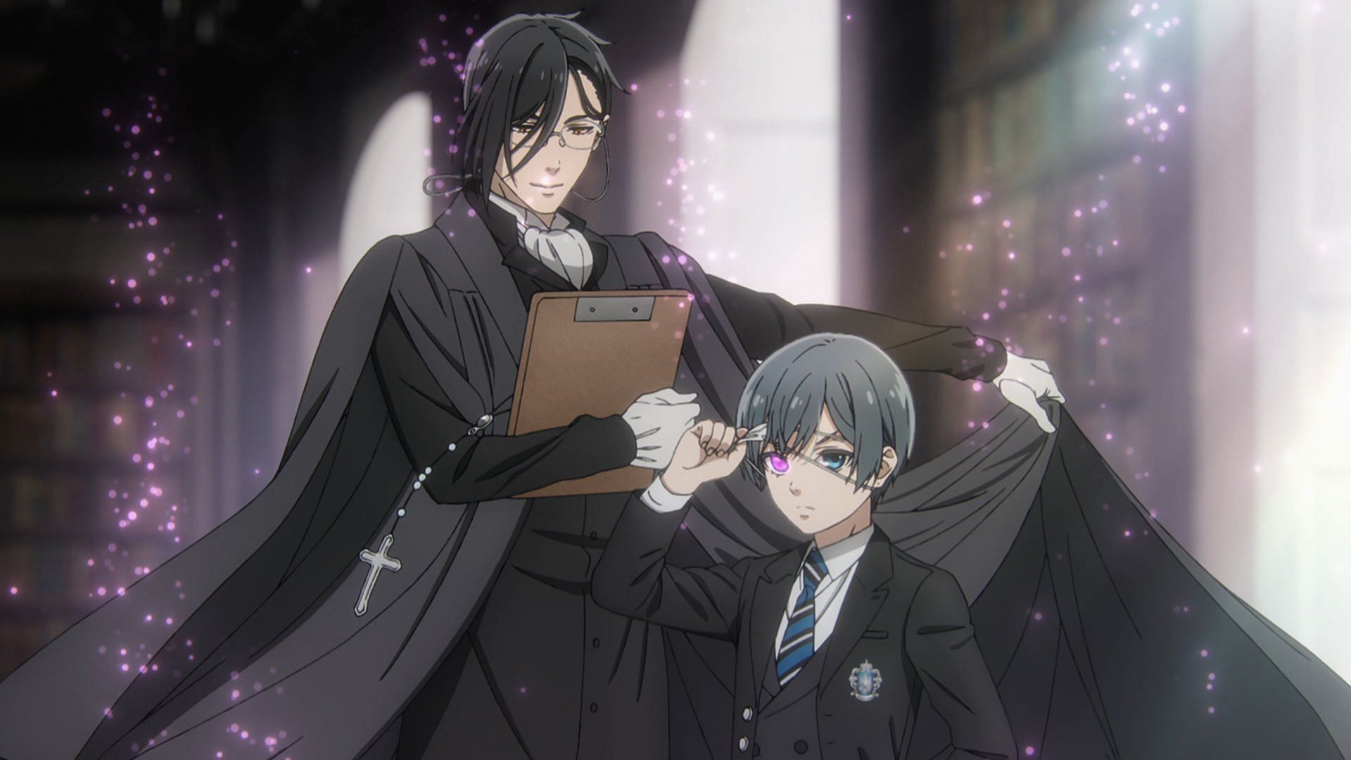 Ciel and Sebastian, as seen in the episode (Image via CloverWorks)