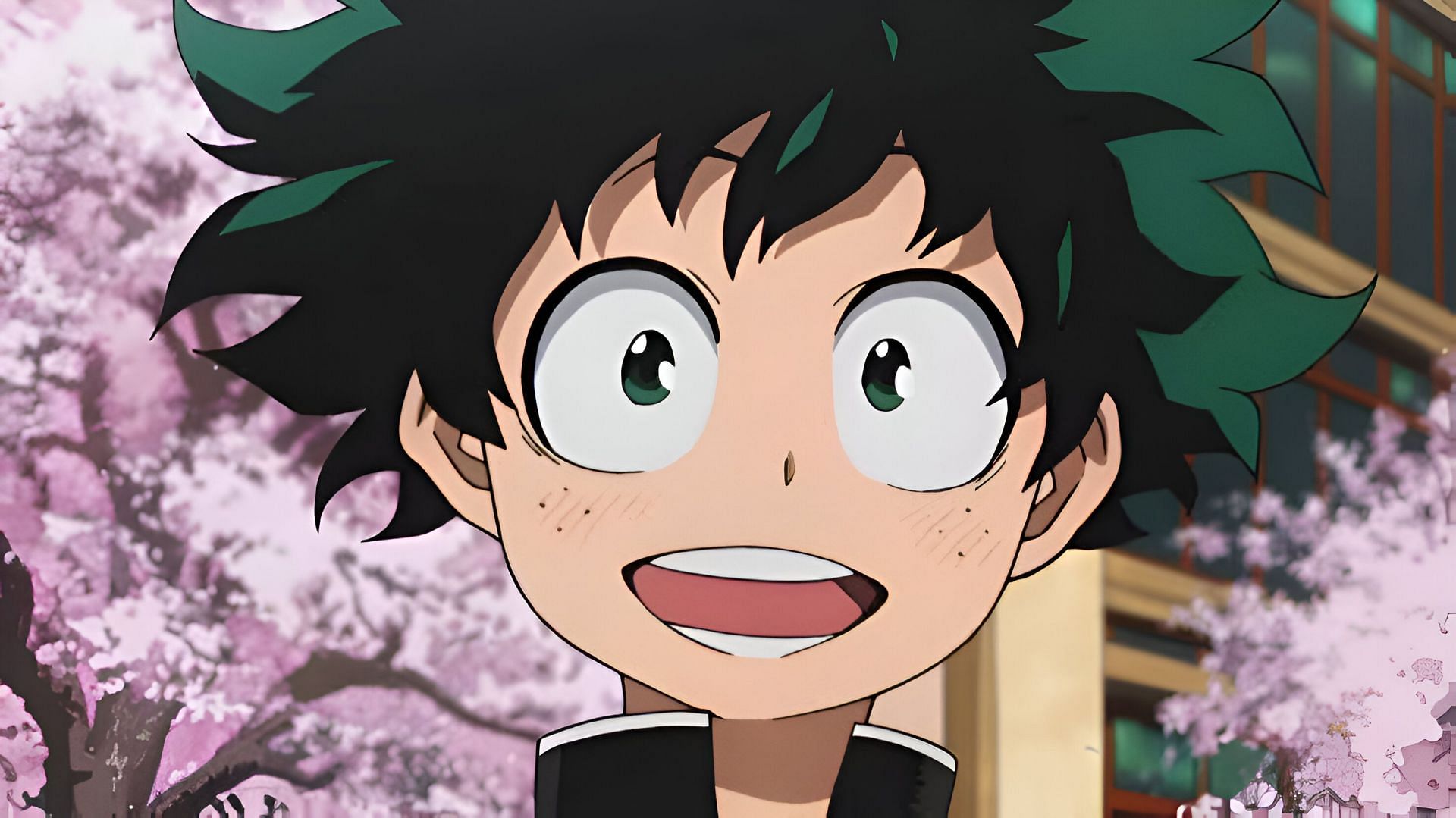 Izuku Midoriya, as seen in the anime (Image via Bones)