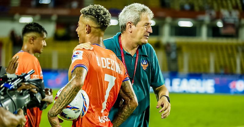 FC Goa head coach Manolo Marquez commended Noah Sadaoui after the game on Friday. [ISL]