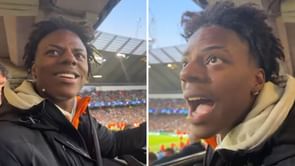 "Don't cheer the opposition": Manchester City fan tells IShowSpeed to sit down after he celebrates Real Madrid's goal