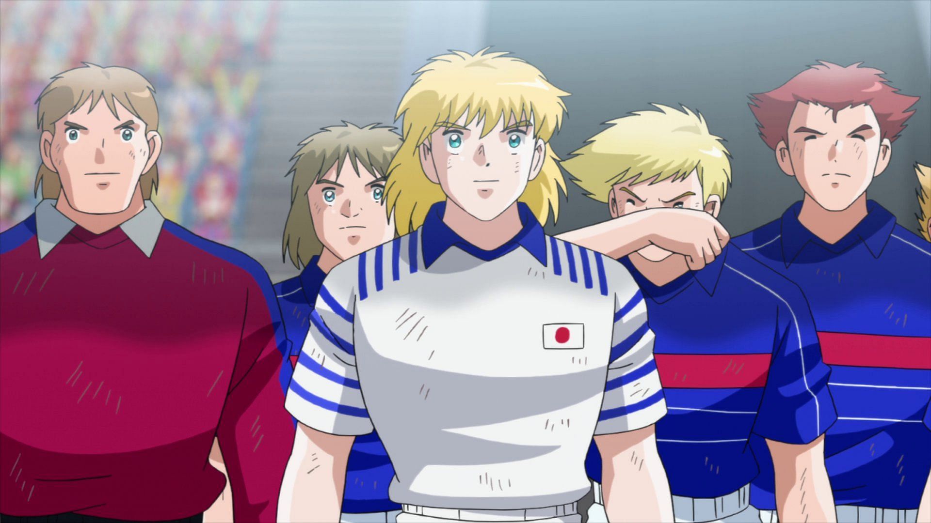 Pierre with the Japan shirt he changed with Misaki, which is an anime-only scene (Image via Studio Kai).