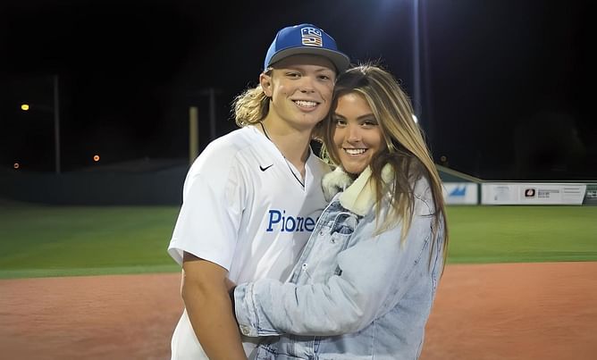 In Photos: Jackson Holliday's wife Chloé shares adorable snaps of their dog's first ball game