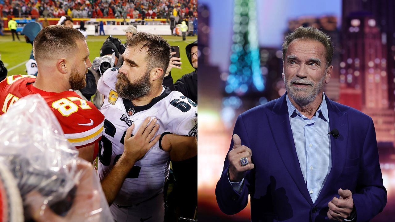 Arnold Schwarzenegger leaves Jason and Travis Kelce impressed with unique Super Bowl change if he ever takes the Oval Office