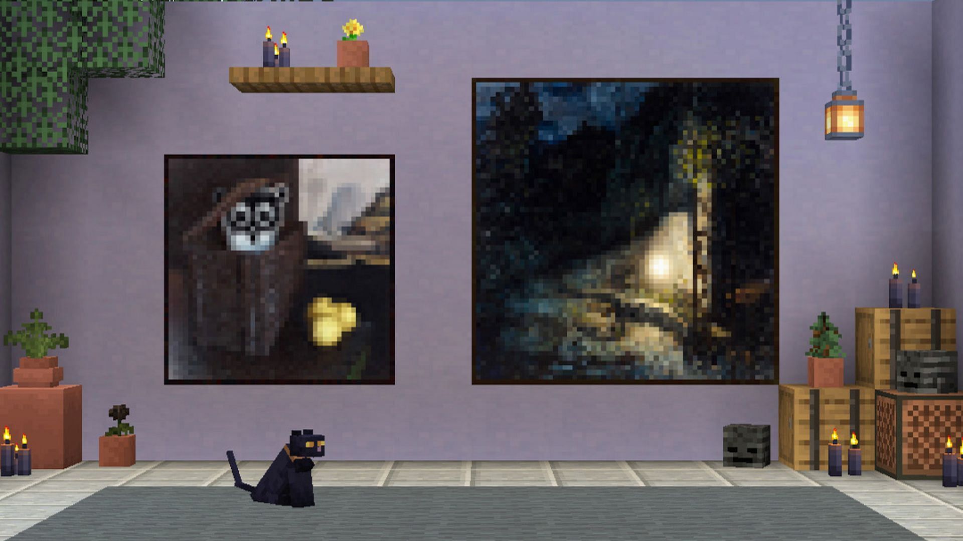 The newly added paintings will come to testing soon (Image via Mojang Studios)