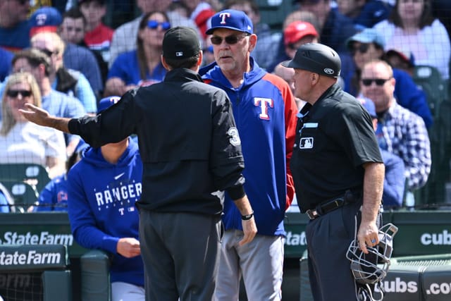 WATCH: Rangers manager Bruce Bochy ejected against Tigers following ...