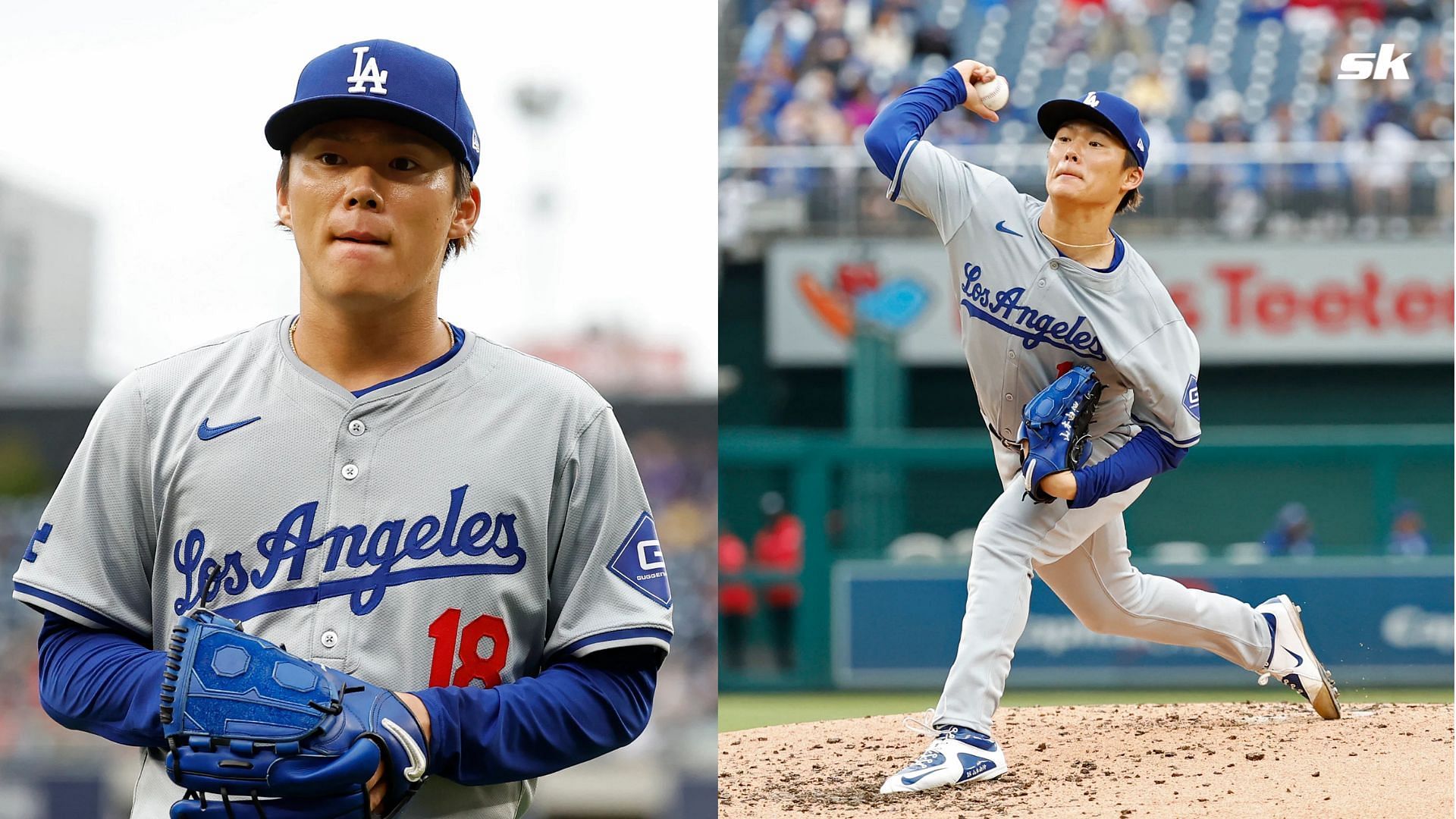 WATCH: Dodgers star Yoshinobu Yamamoto makes incredible face-saving catch on 104.8 mph comebacker