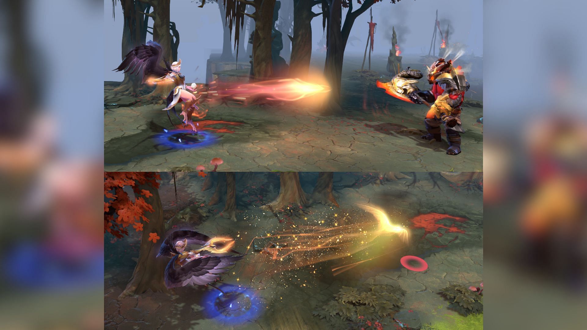 Magic Missile and Wave of Terror&#039;s Arcana animation (Image via Valve)