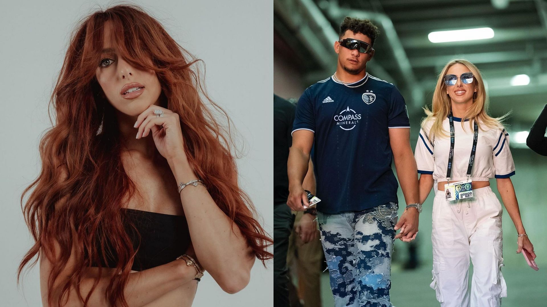 Brittany Mahomes dyed her hair red for a photoshoot - then returned to blonde