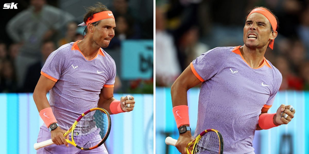 Rafael Nadal defeated Alex de Minaur in the second round at Madrid Open