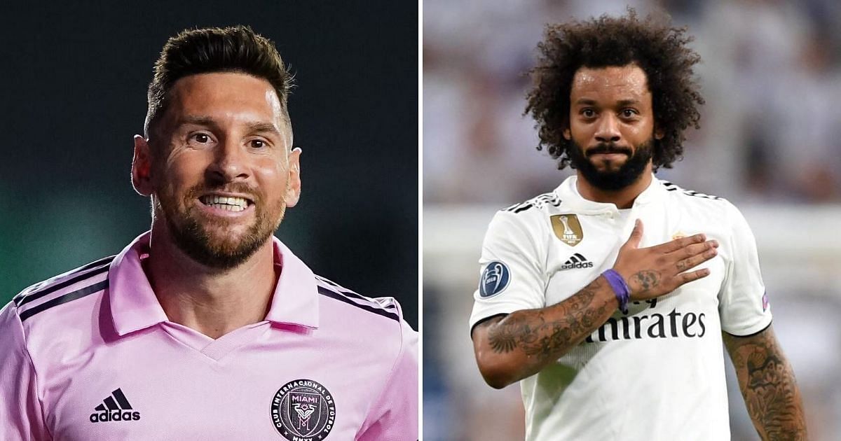 Lionel Messi (left) and Marcelo