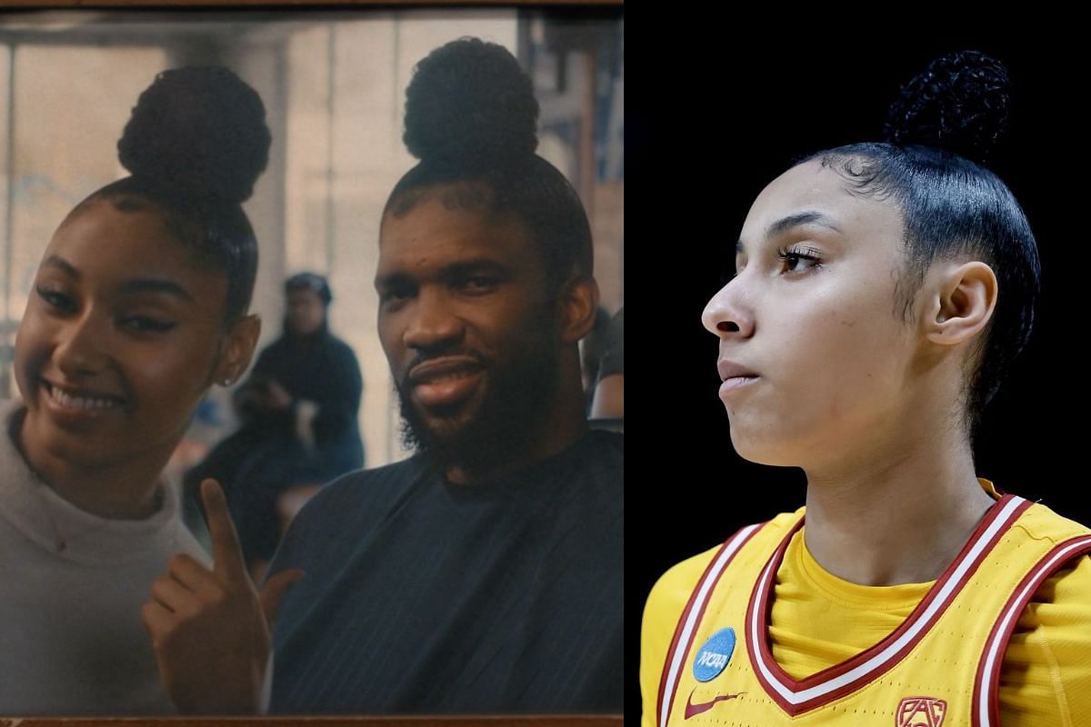 Joel Embiid tries unique Juju Watkins-inspired hairstyle in latest commercial