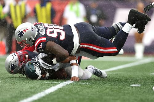 Christian Barmore during the Philadelphia Eagles vs. New England Patriots