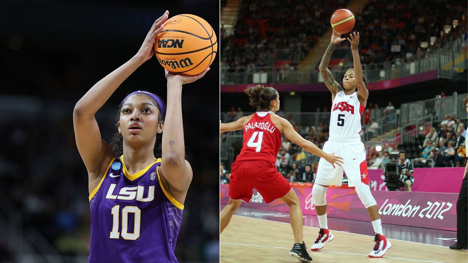 LSU star Angel Reese officially ended a great Tiger career. But the best Tiger ever? Seimone Augustus, shown here with team USA, might have something to say about that.