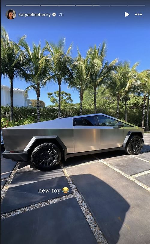 Tyler Herro's girlfriend showed off her new Tesla Cybertruck