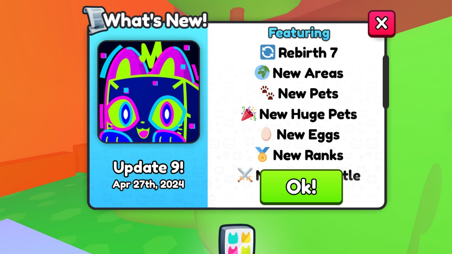 Pet Simulator 99 Update 9 has brought in several new features (Image via Roblox)