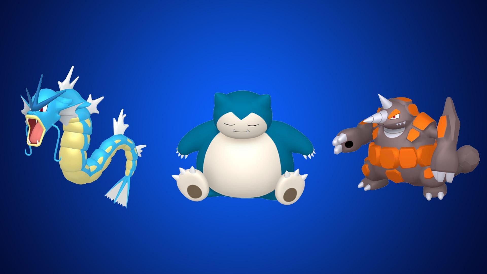 Gyarados, Snorlax, and Rhyperior (Image via TPC)