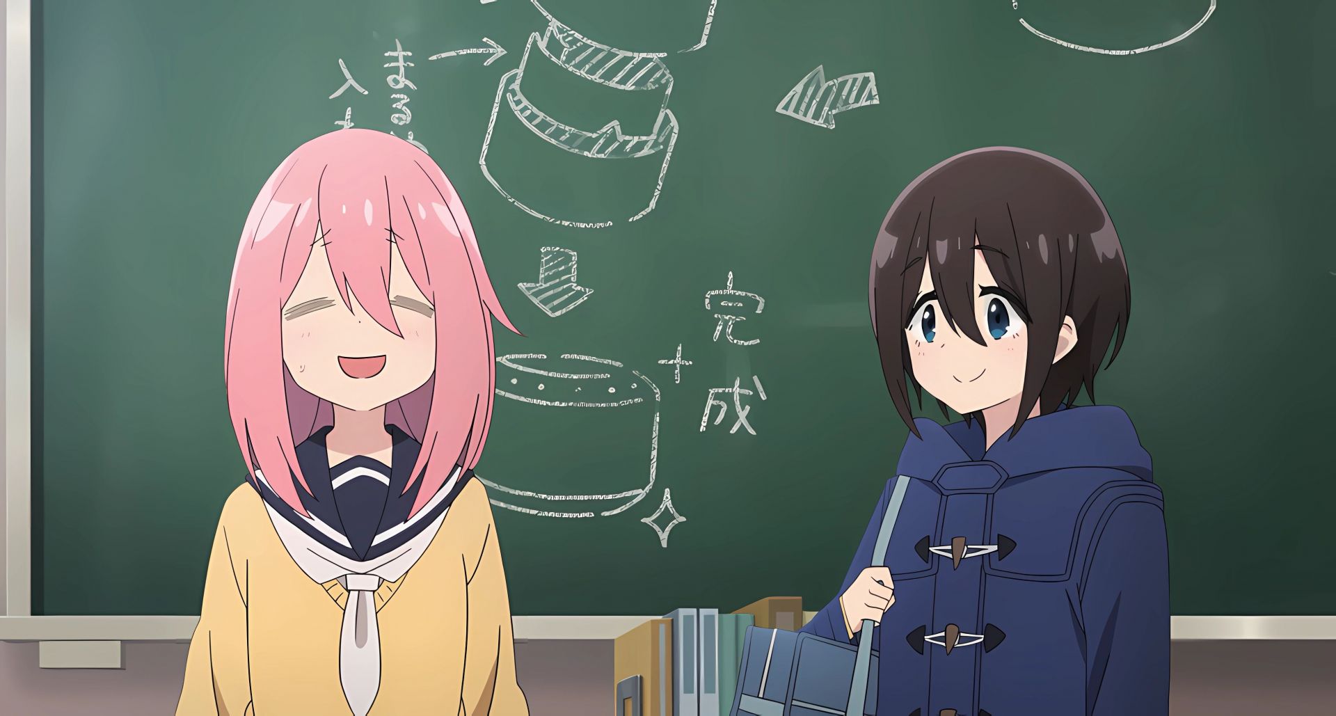 Nadeshiko (left) and Ena (right) as seen in episode 1 (Image via 8bit)