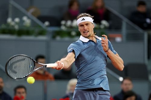 Alexander Zverev at the 2024 Mutua Madrid Open