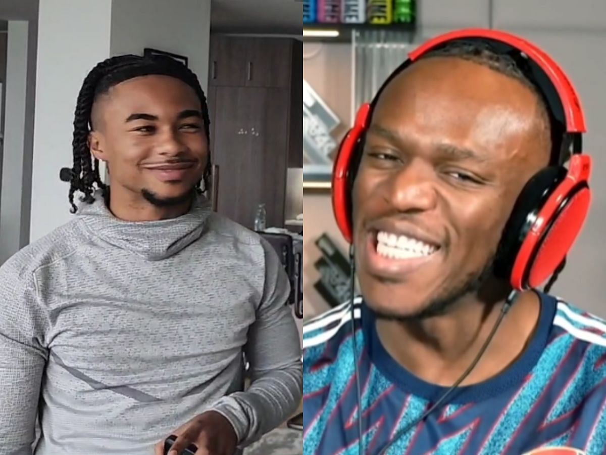 DeenTheGreat alleges that KSI had unfollowed him on sicla media (Image via Kick/DeenTheGreat and Instagram/KSI)