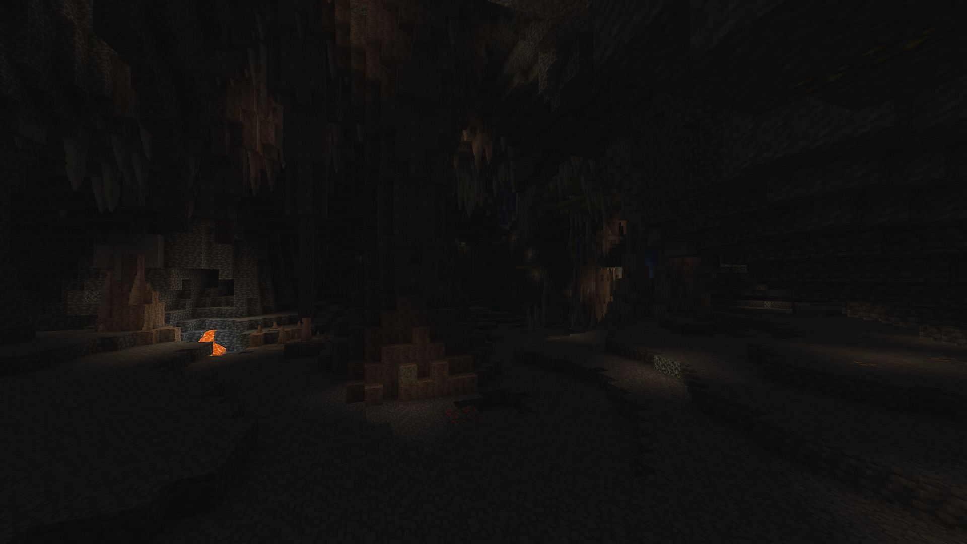 One of the massive dripstone caverns underneath spawn (Image via Mojang)