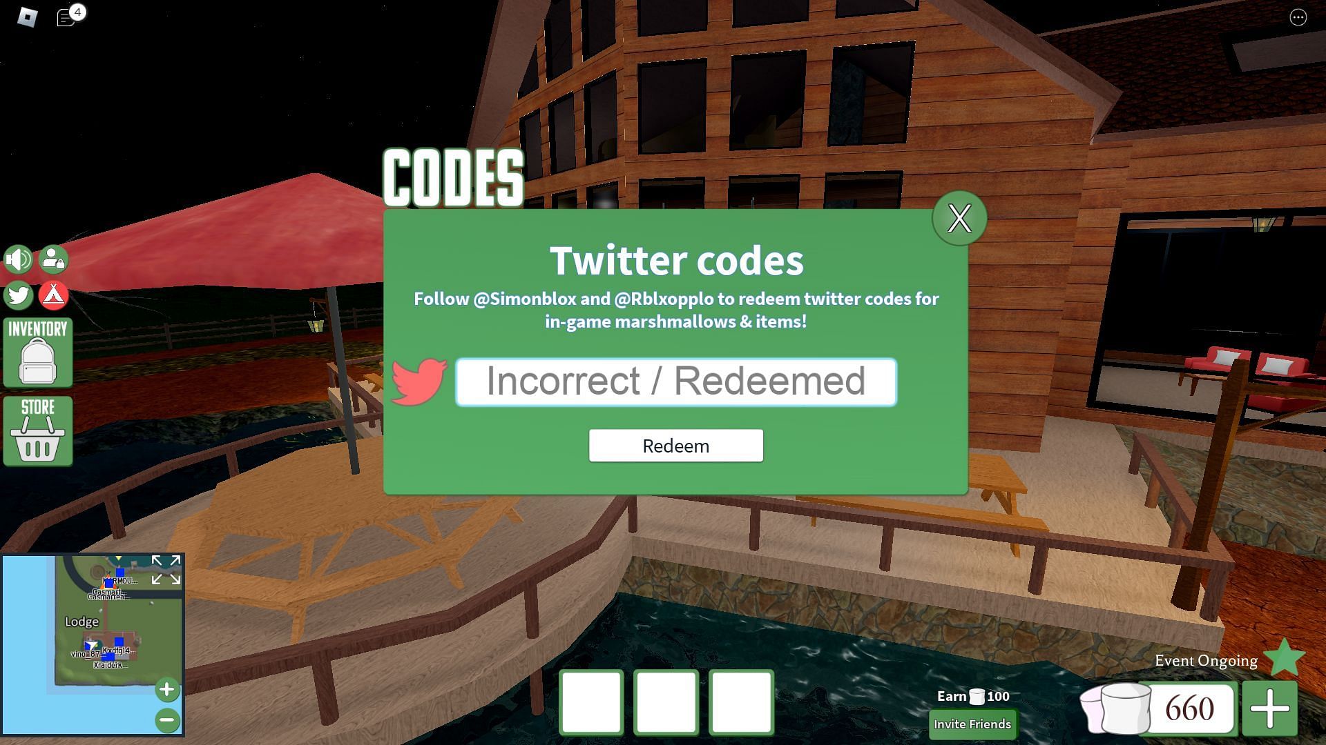 Troubleshooting codes for Backpacking (Image via Roblox)
