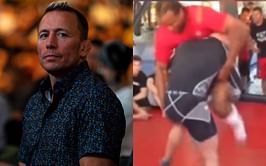 “He would have kicked my bu*t” - UFC legend Georges St-Pierre reacts to old video of him dominating NHL’s “king enforcer” on the mats