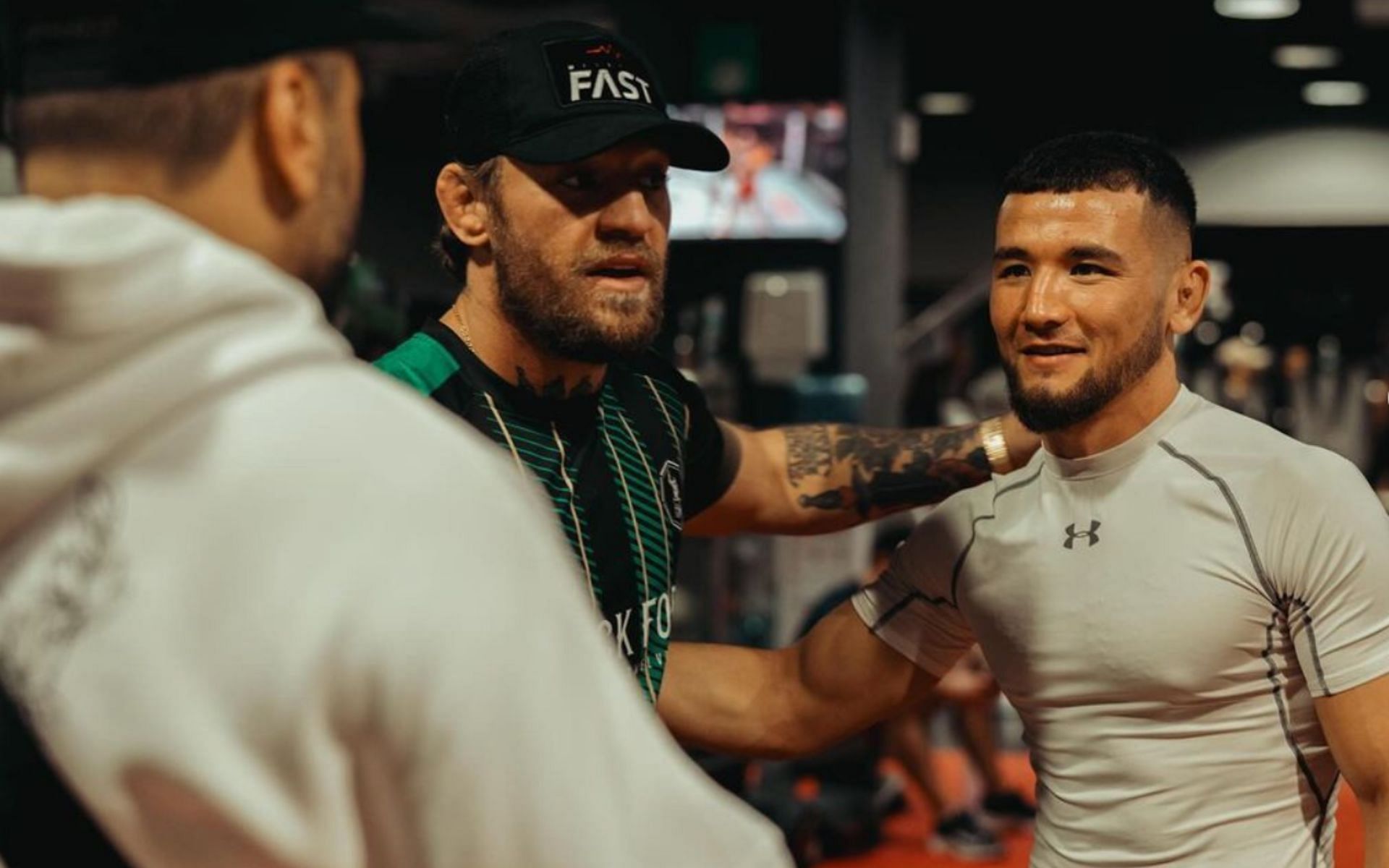 Conor McGregor and Bakhromjon Ruziev together. [via @bakhromjon_ruziev on Instagram]