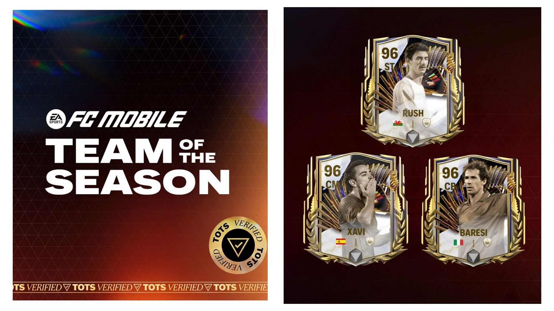 Leaked FC Mobile TOTS Icons chapter player rewards (Image via EA Sports)