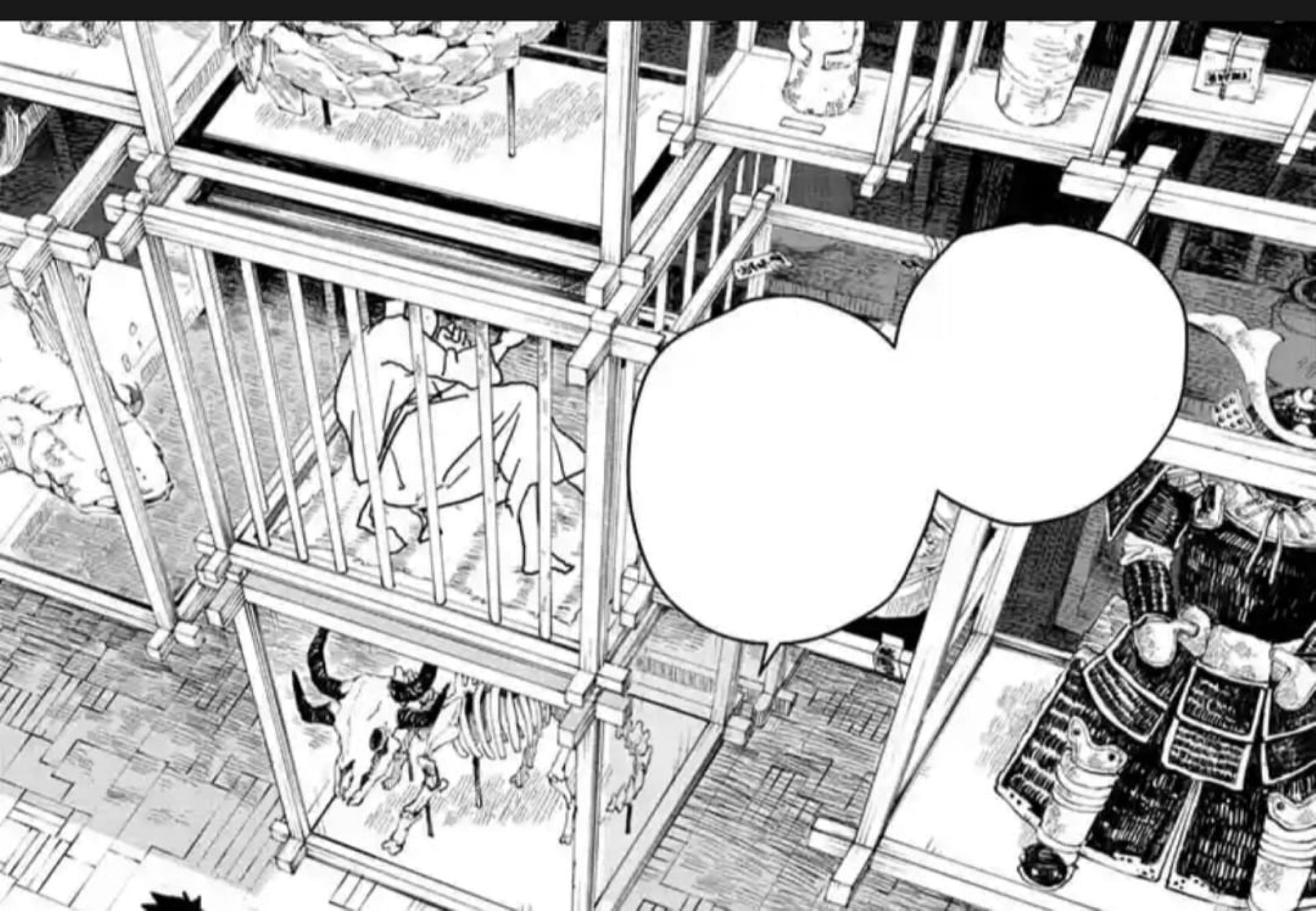 Rakuzaichi&#039;s storeroom, as seen in the manga (Image via Takeru Hokazono/Shueisha)