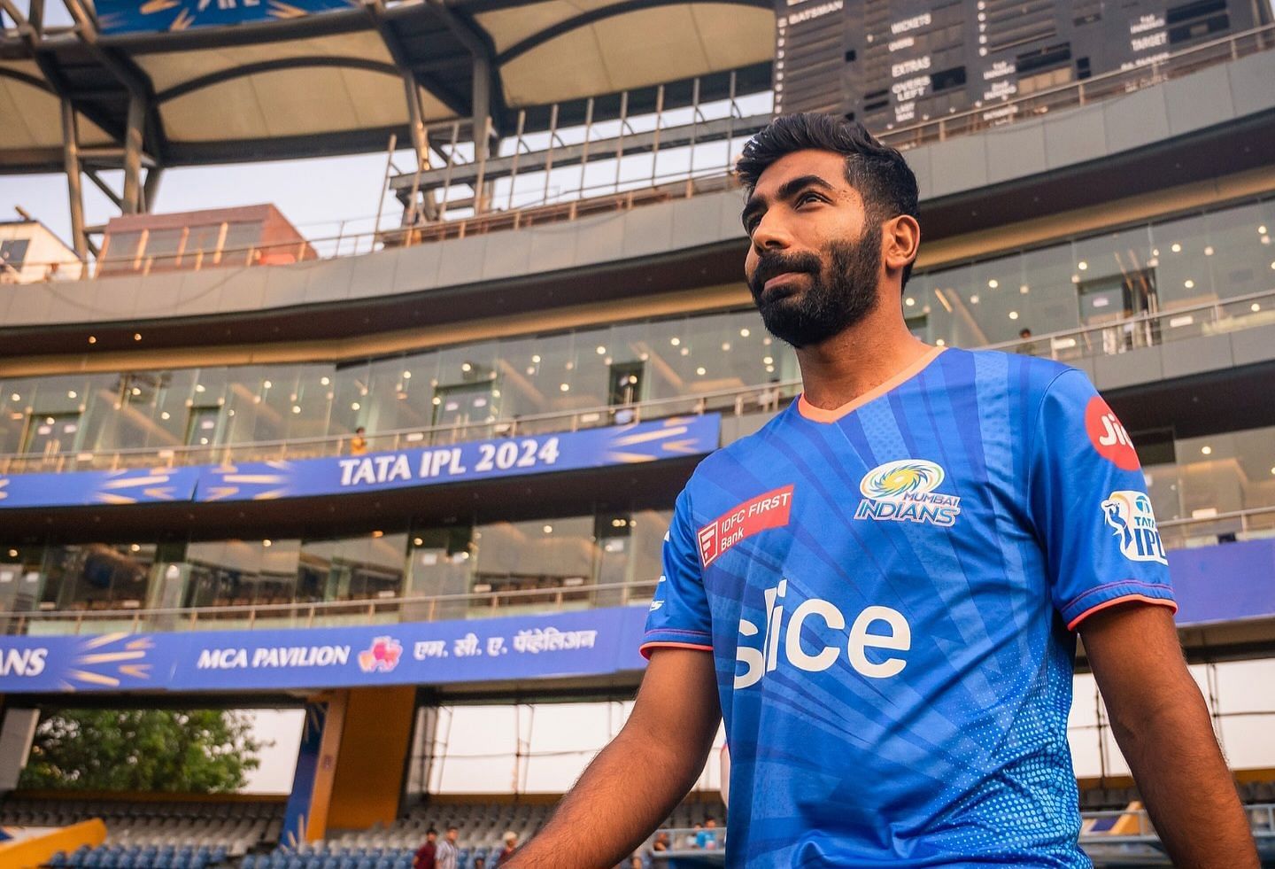 Bumrah has picked up three wickets in the season so far (Instagram/@mumbaiindians)