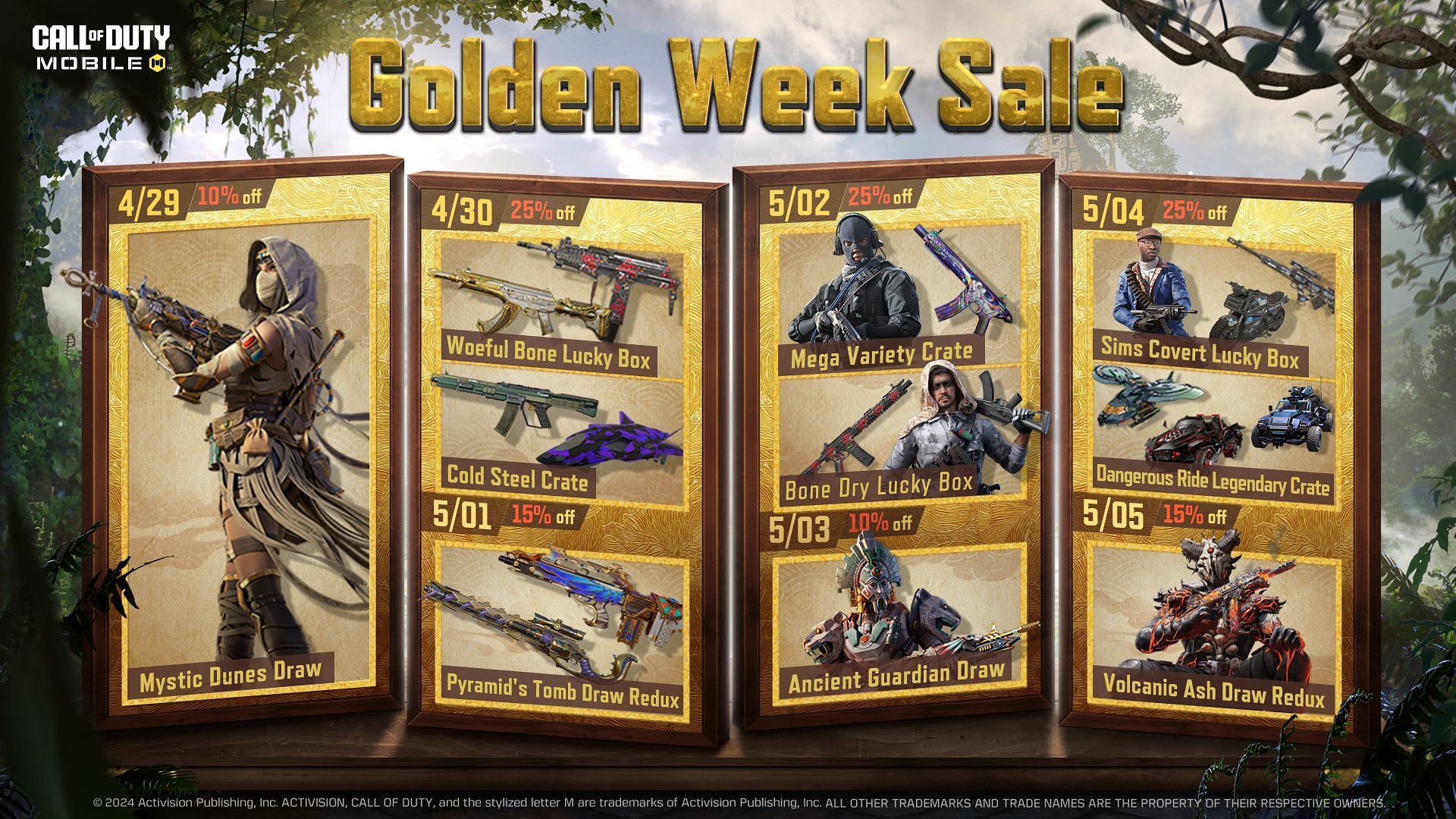 The Golden Week sale is live on COD Mobile(Image via Activsion)