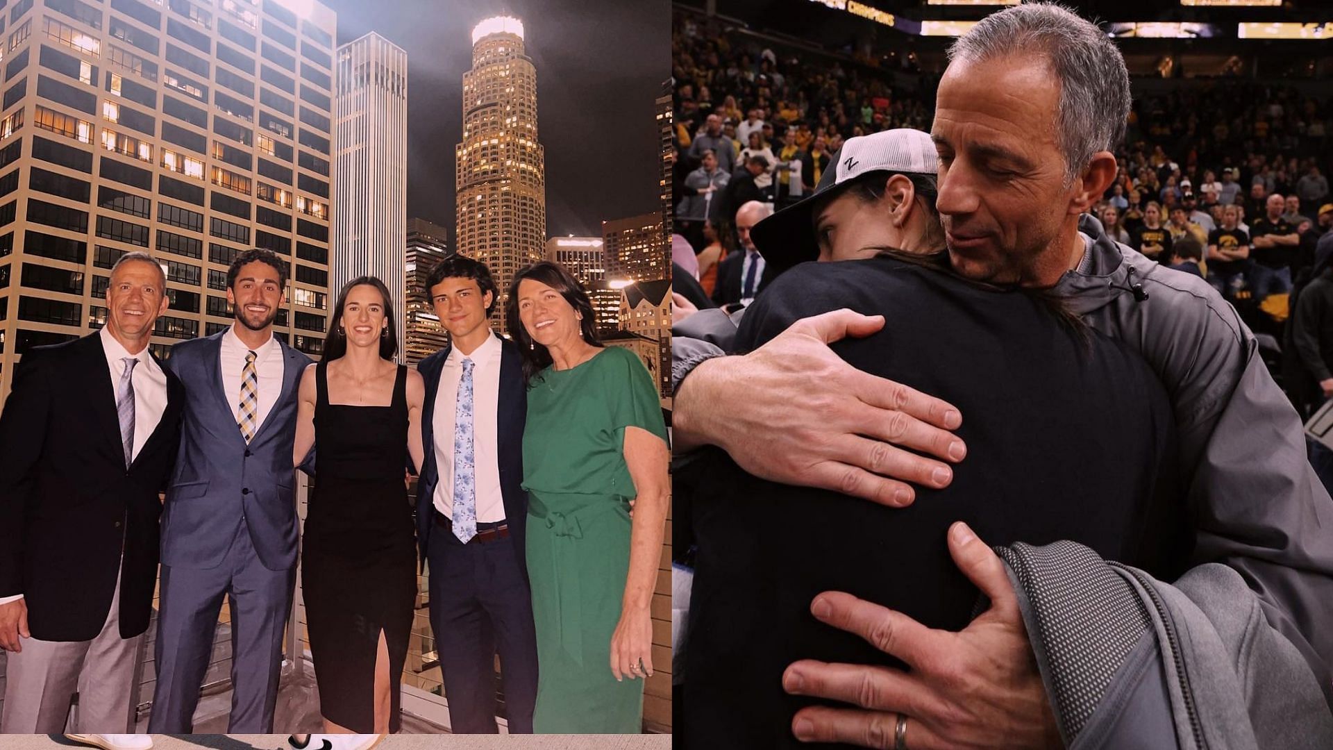 Indiana Fever star Caitlin Clark and her parents and brothers