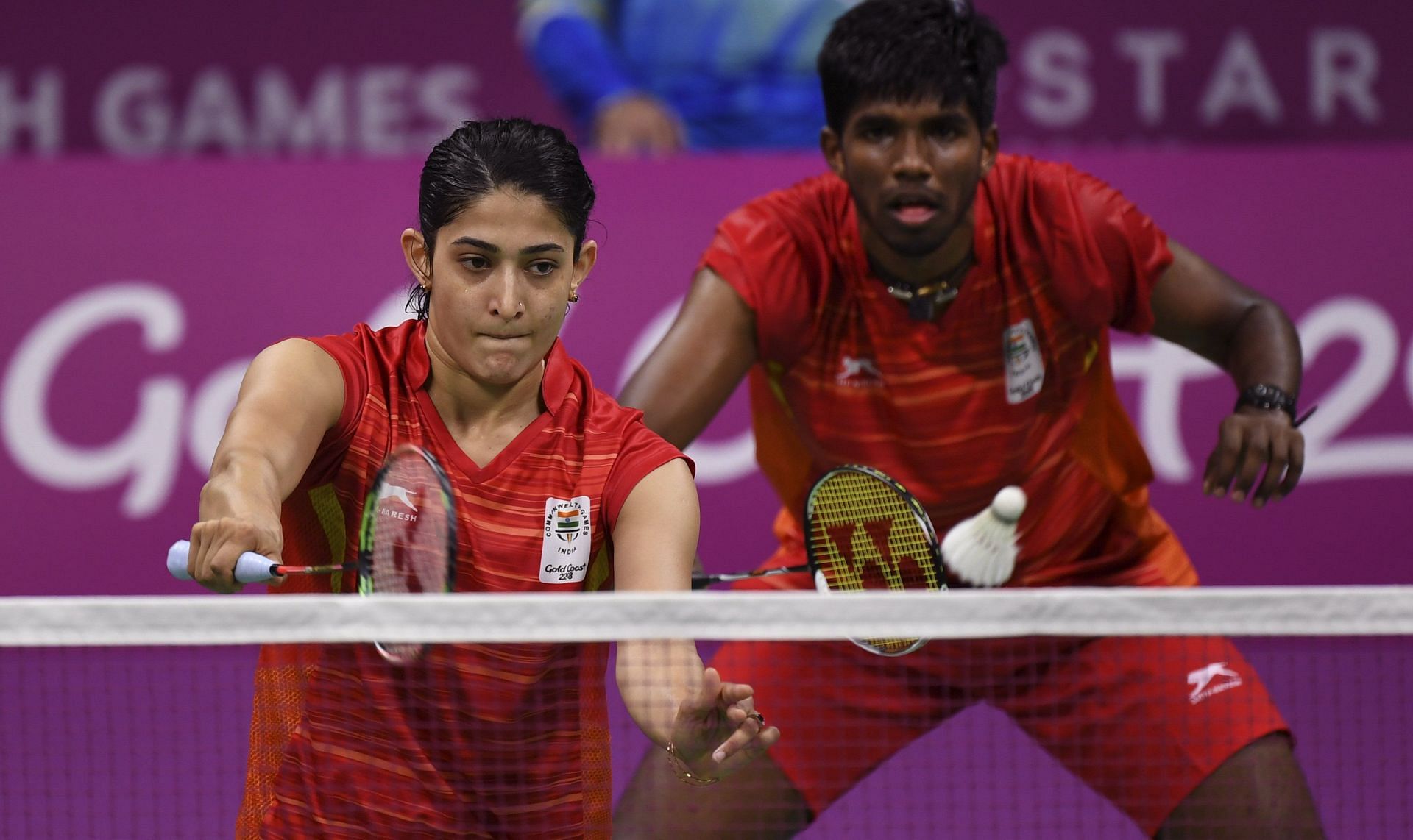 Ashwini Ponnappa in action back in 2018