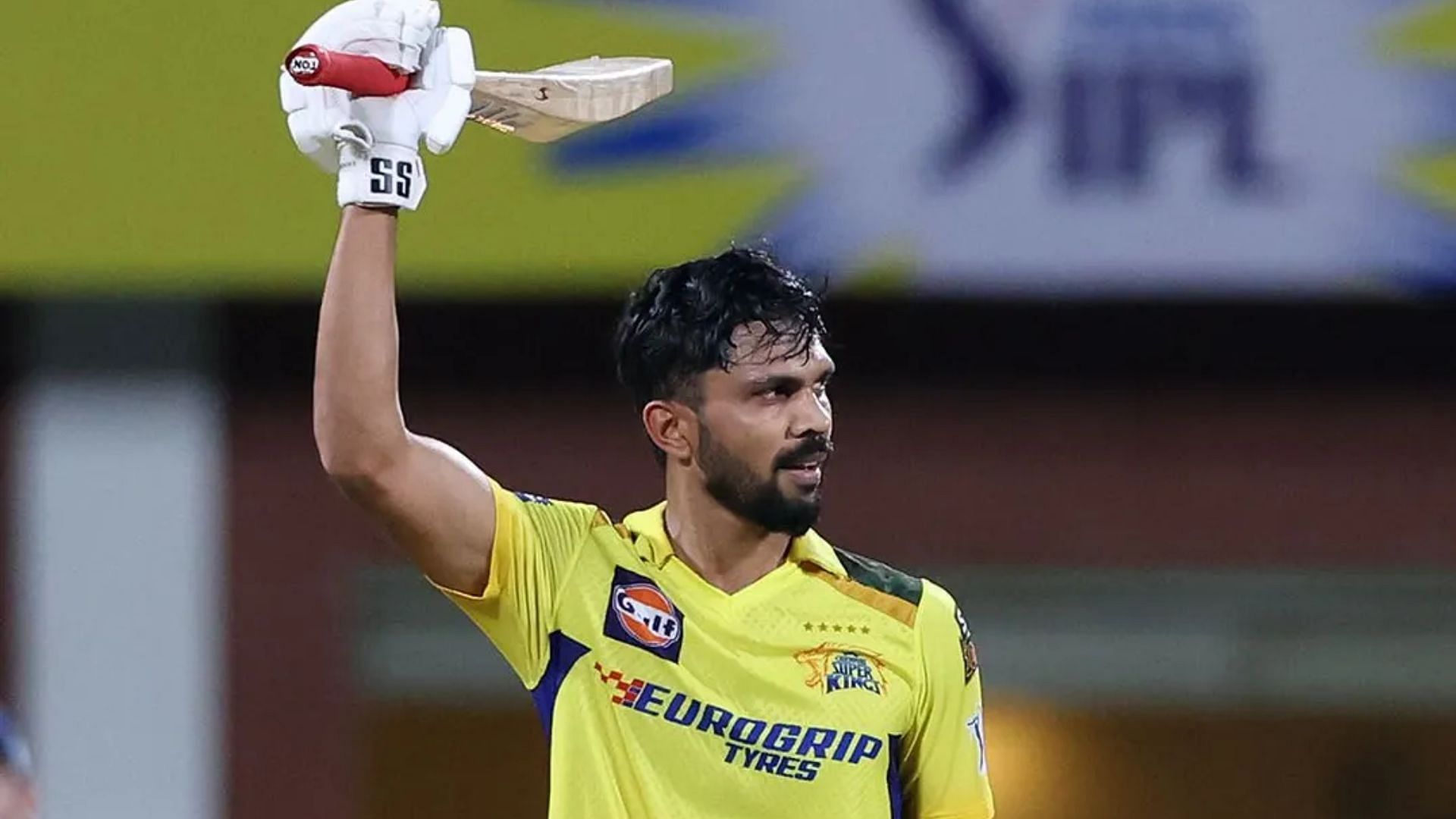 Ruturaj Gaikwad celebrates his first 2024 IPL century (Credits: iPL)