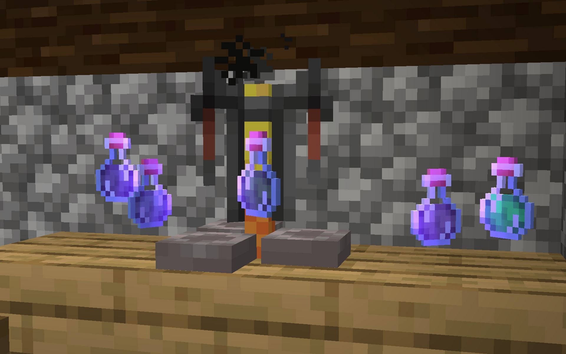 Certain potions can be extremely useful in trial chambers (Image via Mojang Studios)