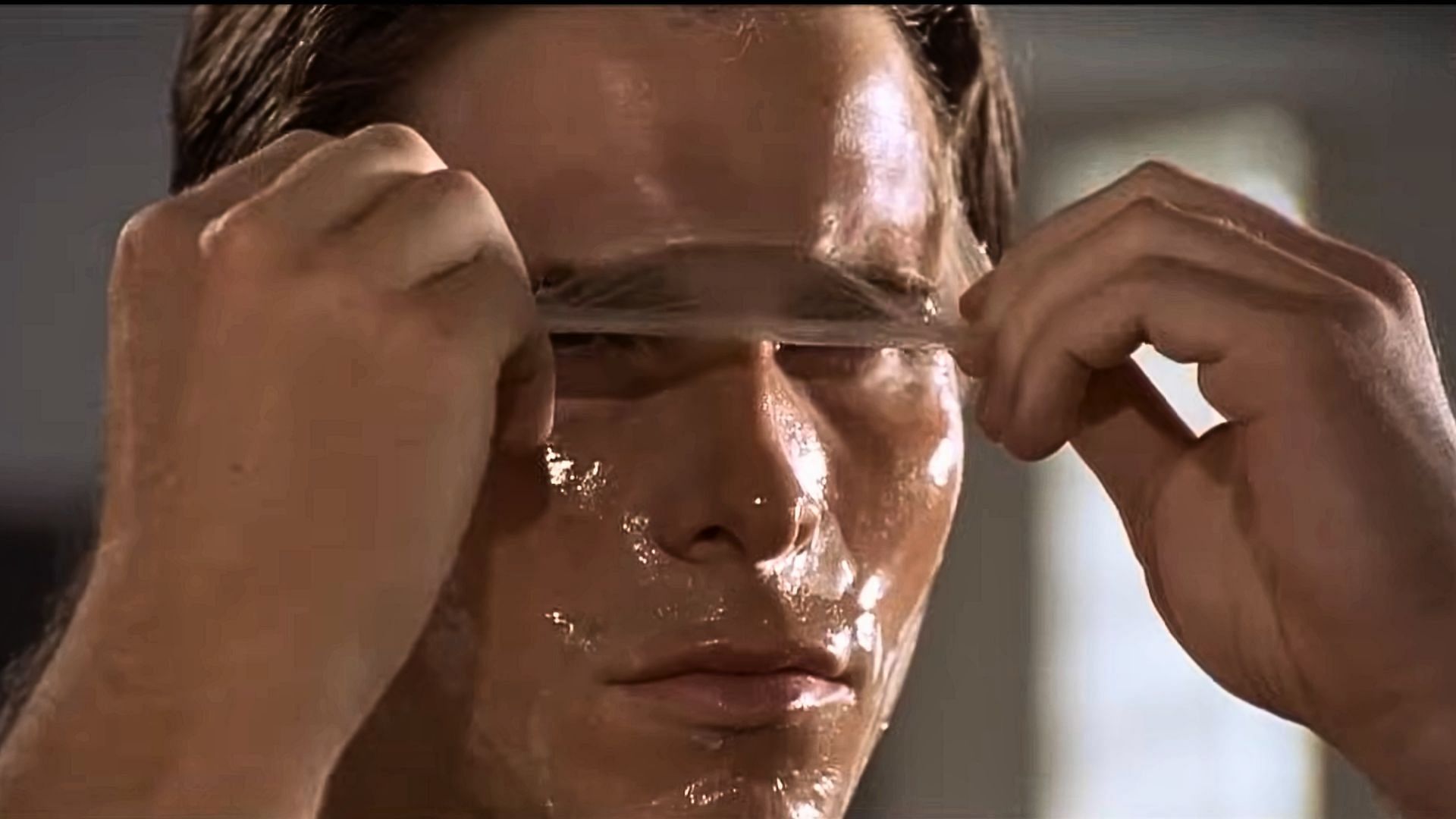 Christian Bale&#039;s character in American Psycho is Patrick Bateman (Image via YouTube/Lionsgate Movies)