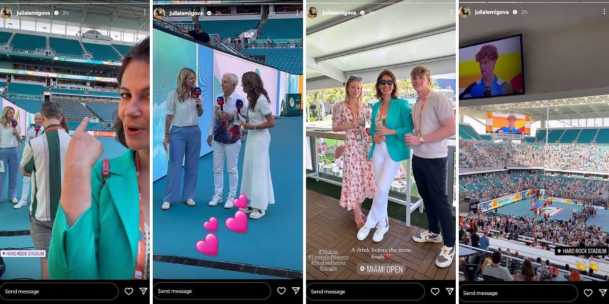 Martina Navratilova&#039;s wife Julia Lemigova on Instagram