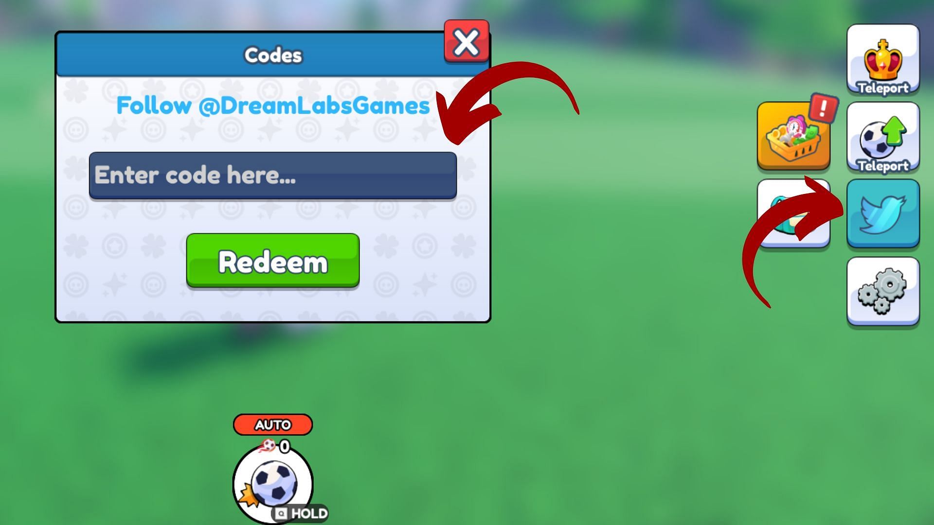 Redeem the latest codes in Goal Kick Simulator (Image via Roblox || Sportskeeda)