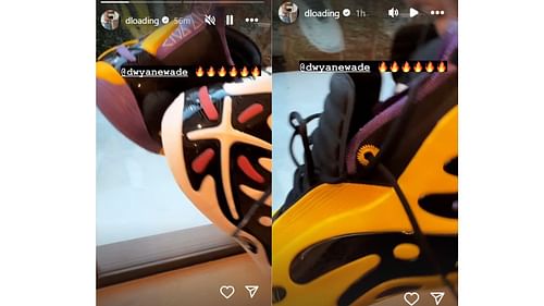 D'Angelo Russell showed off his new "Way of Wade" shoes from Dwyane Wade's collaboration with Li-Ning.